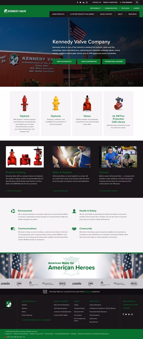 Kennedy-Valve Homepage 1440px
