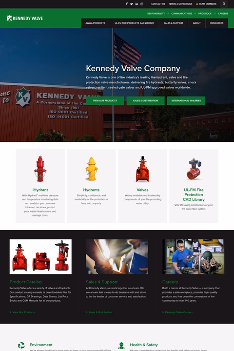 Kennedy-Valve Homepage 1440px