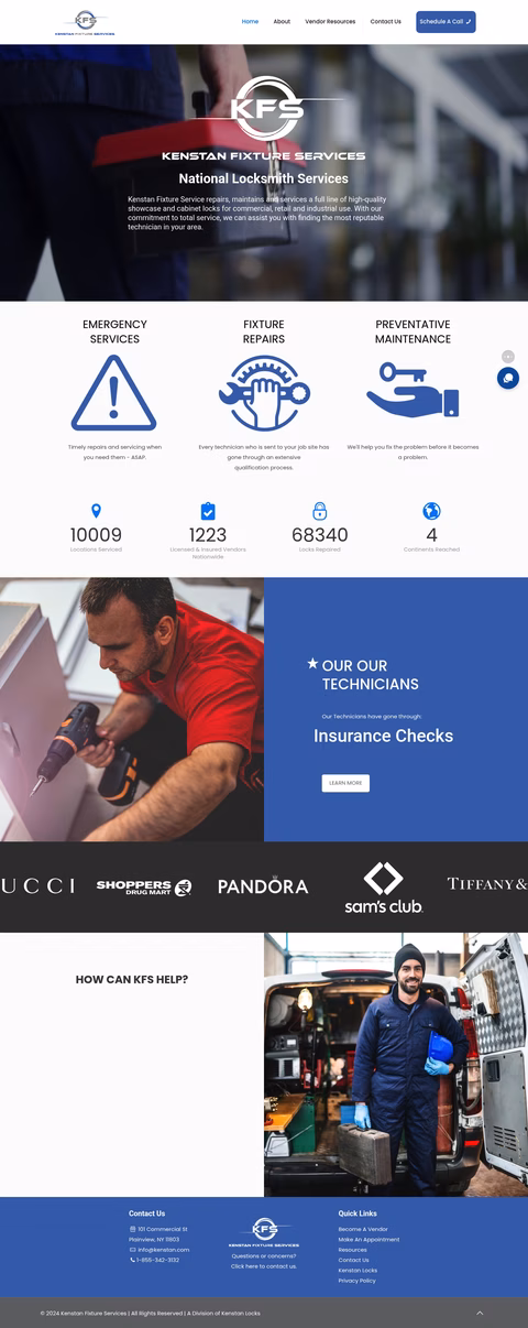 Kenstan-Fixture-Services Homepage 1440px