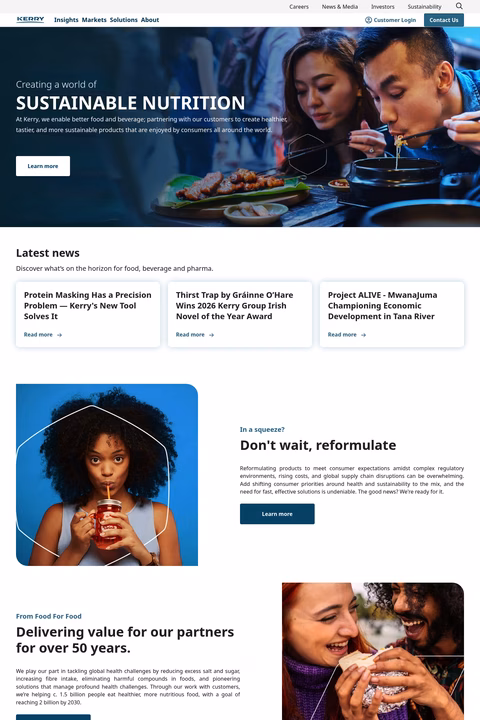 Kerry-Group Homepage 1440px