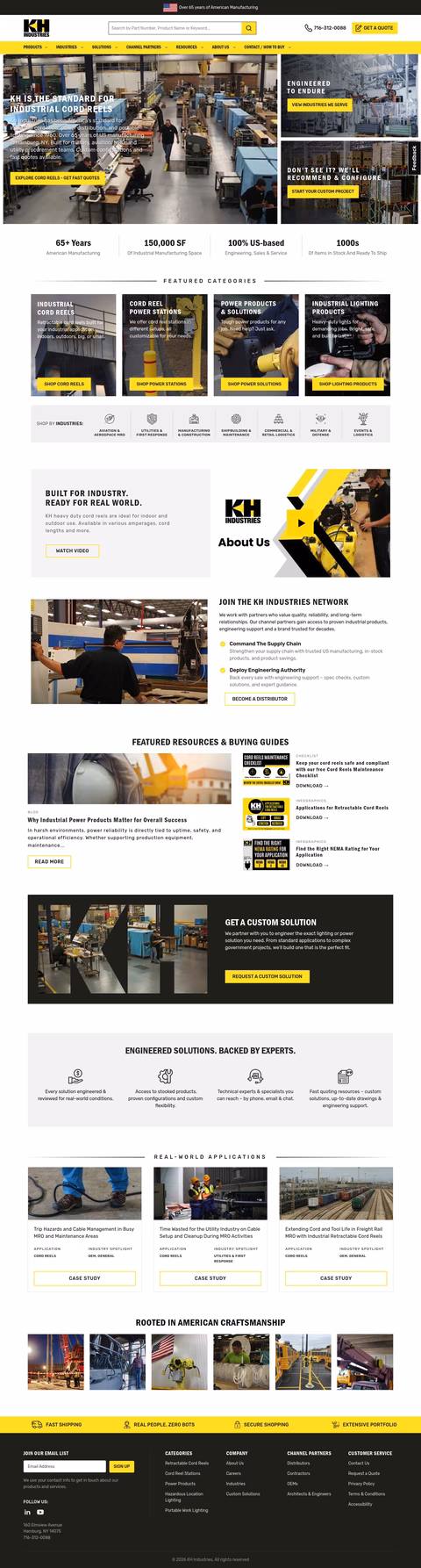 Kh-Industries Homepage 1440px