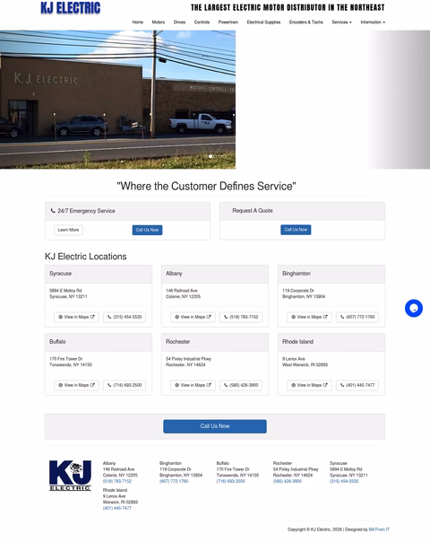 Kj-Electric Homepage 1440px