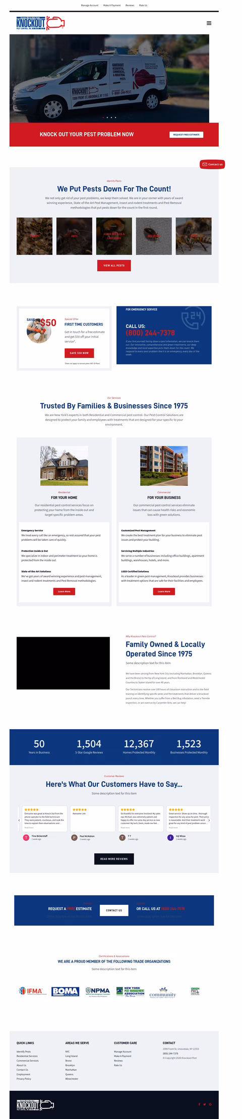 Knockout-Pest-Control Homepage 1440px