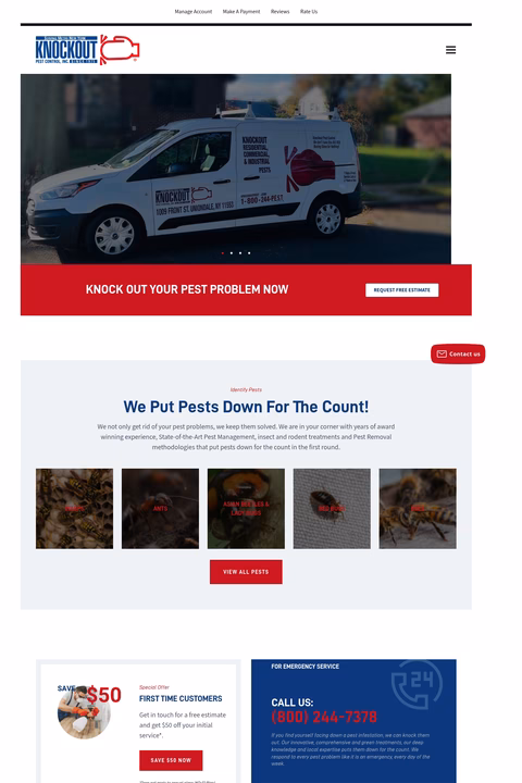 Knockout-Pest-Control Homepage 1440px