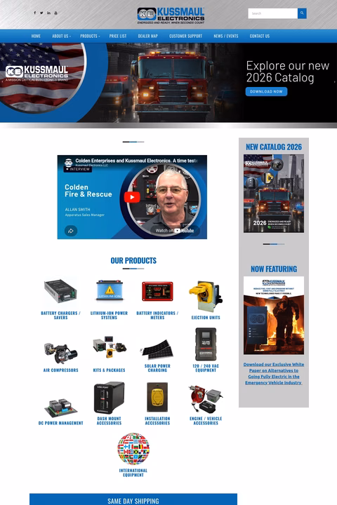 Kussmaul-Electronics Homepage 1440px