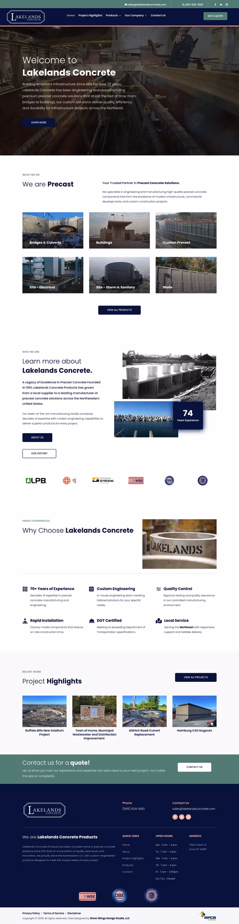 Lakelands-Concrete Homepage 1440px
