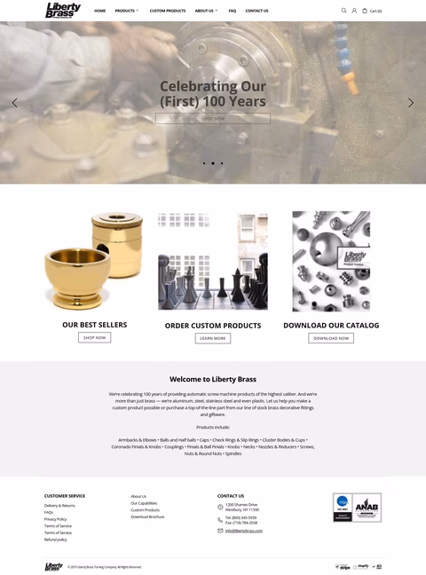 Liberty-Brass-Turning-Company Homepage 1440px