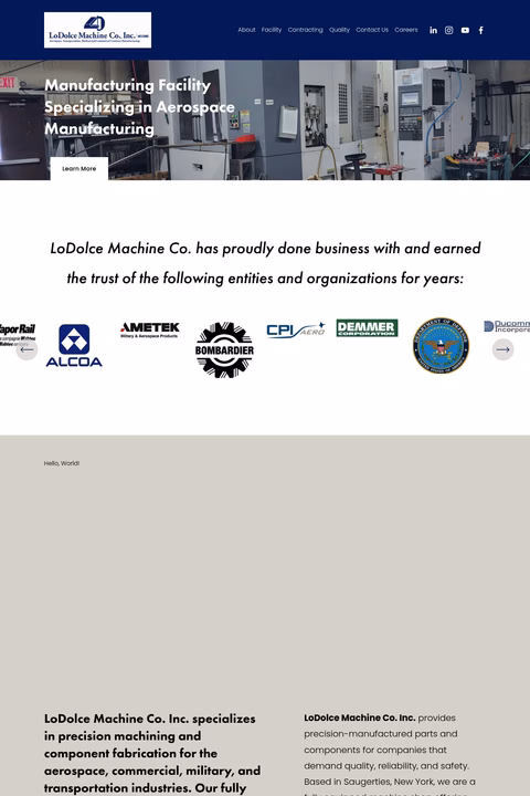 Lodolce-Machine-Company Homepage 1440px