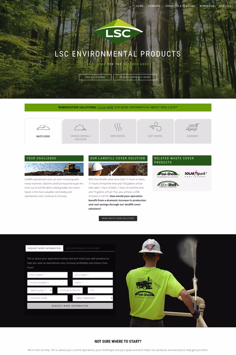 Lsc-Environmental-Products Homepage 1440px