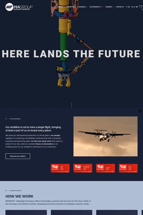 Magnaghi-Aerospace Homepage 1440px