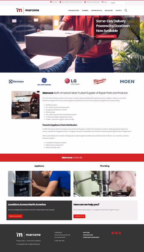 Marcone-Supply Homepage 1440px
