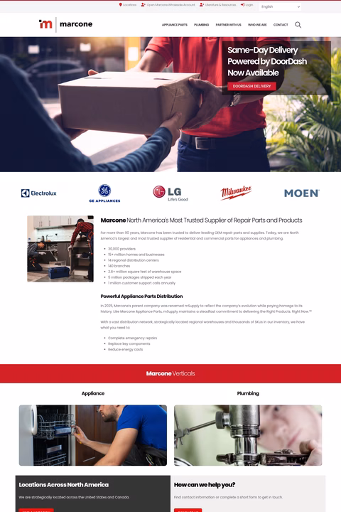 Marcone-Supply Homepage 1440px