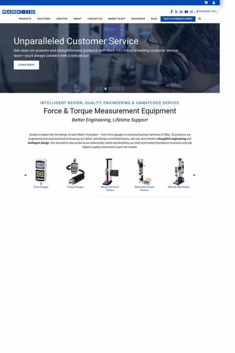 Mark-10 Homepage 1440px
