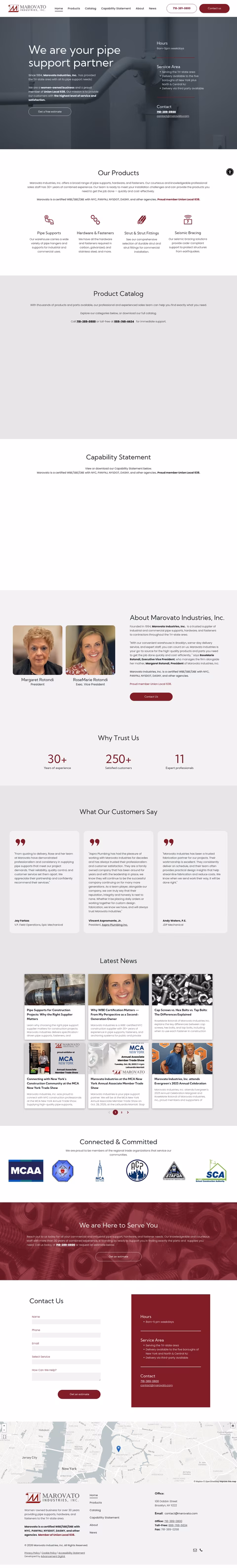 Marovato-Industries Homepage 1440px
