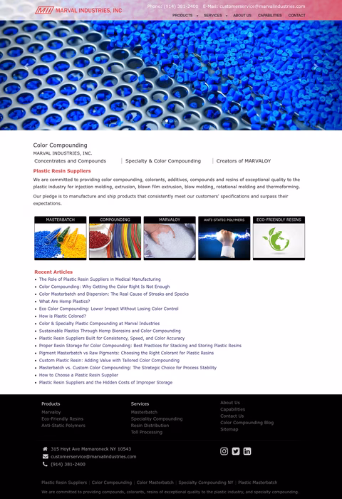 Marval-Industries Homepage 1440px