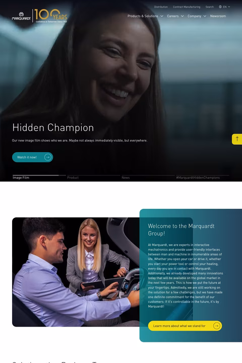 Marquardt-Group Homepage 1440px
