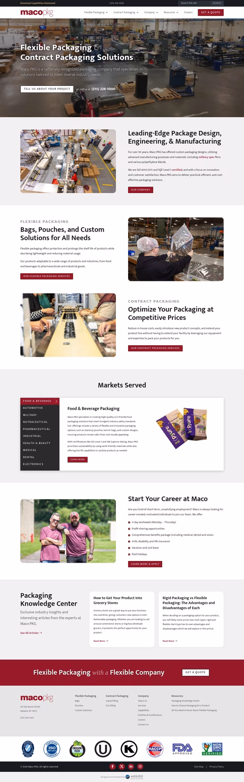 Maco-Pkg Homepage 1440px