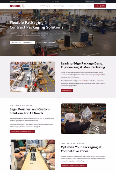 Maco-Pkg Homepage 1440px