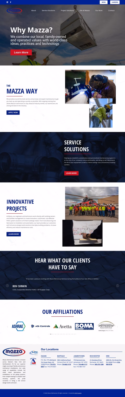 Mazza-Mechanical-Services Homepage 1440px