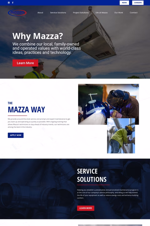 Mazza-Mechanical-Services Homepage 1440px