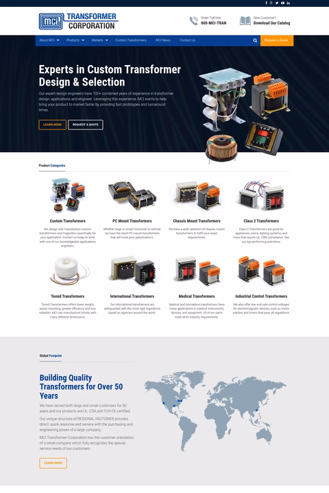 Mci-Transformer Homepage 1440px