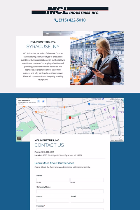 Mcl-Industries Homepage 1440px