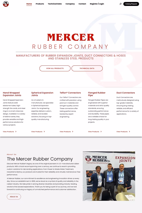 Mercer-Rubber-Company Homepage 1440px