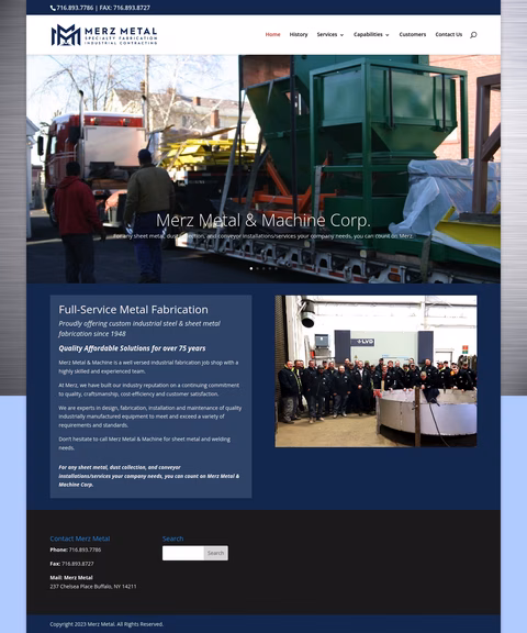 Merz-Metal-Machine Homepage 1440px