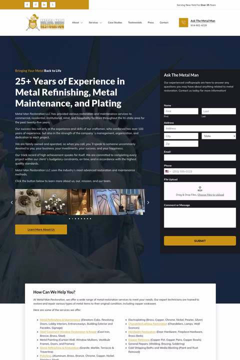 Metal-Man-Restoration Homepage 1440px