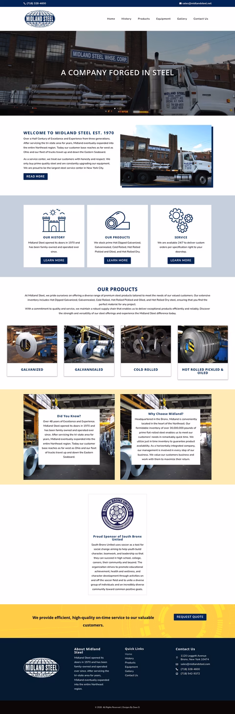 Midland-Steel Homepage 1440px