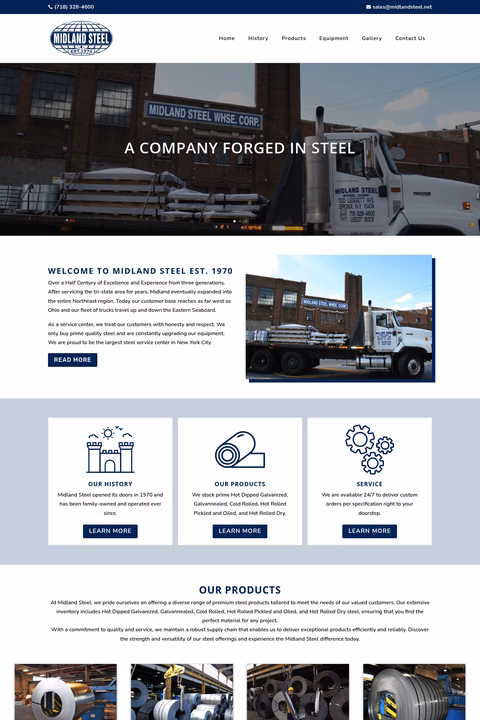 Midland-Steel Homepage 1440px