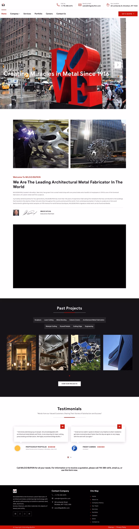 Milgo-Bufkin Homepage 1440px