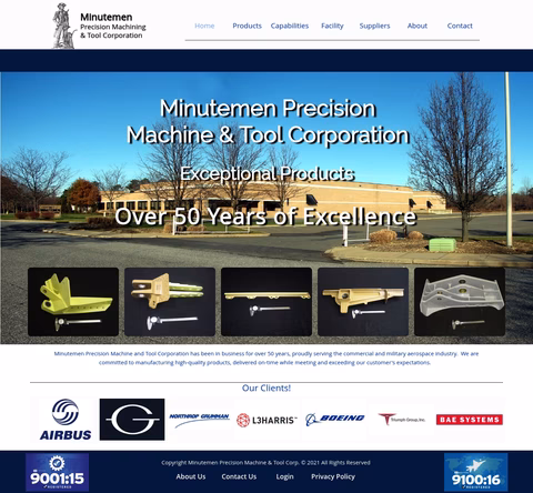 Minutemen-Precision-Machine-Tool Homepage 1440px