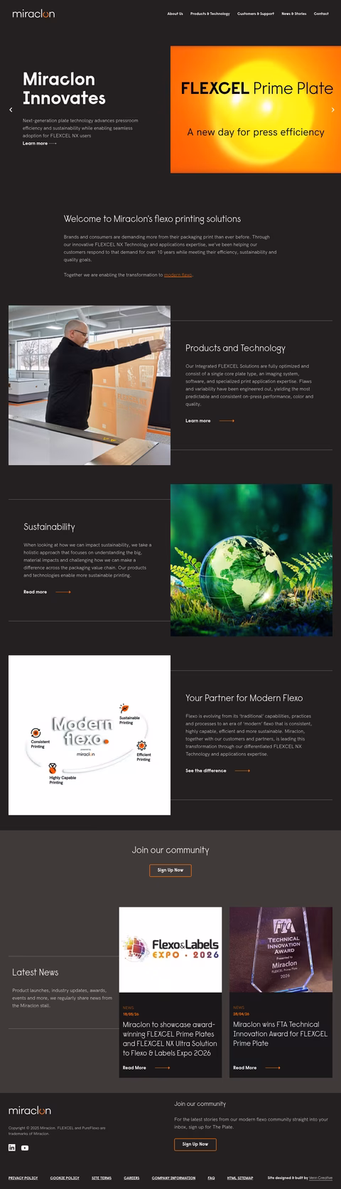 Miraclon Homepage 1440px