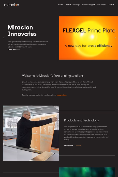 Miraclon Homepage 1440px