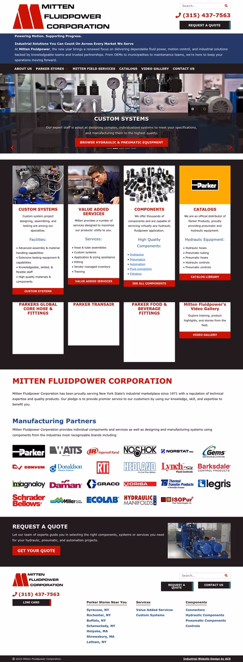 Mitten-Fluidpower-Corporation Homepage 1440px