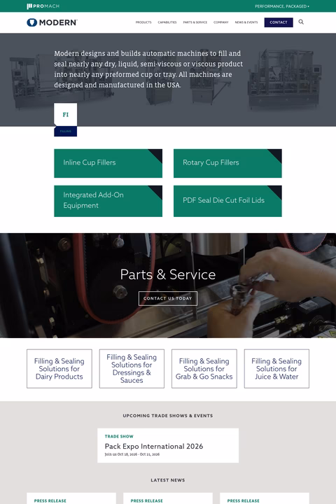 Modern-Packaging Homepage 1440px