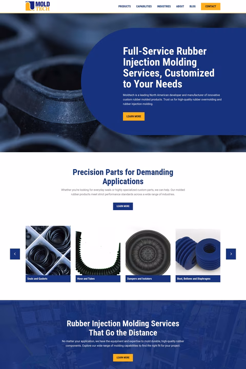 Moldtech Homepage 1440px