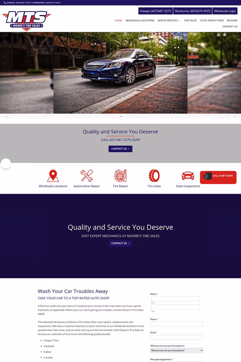 Moores-Tire-Sales Homepage 1440px