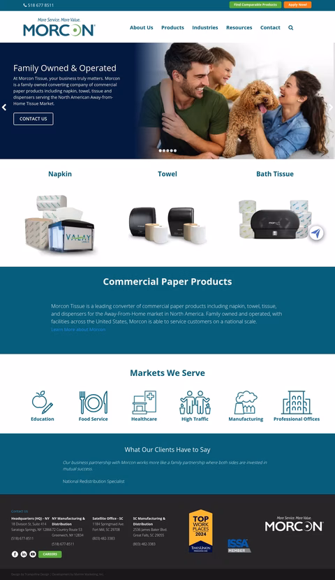 Morcon Homepage 1440px