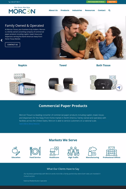 Morcon Homepage 1440px