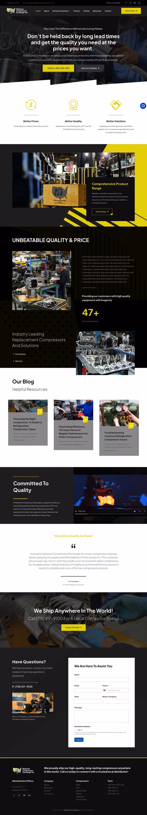 National-Compressor-Exchange Homepage 1440px