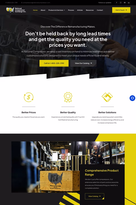 National-Compressor-Exchange Homepage 1440px