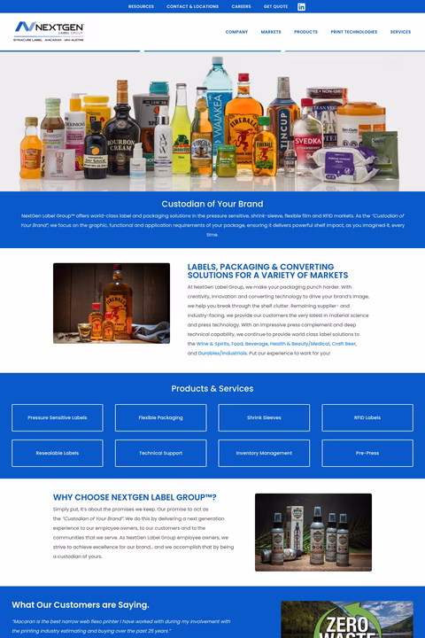 Nextgen-Label-Group Homepage 1440px