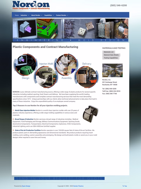 Nordon-Plastics Homepage 1440px