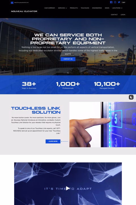 Nouveau-Elevator Homepage 1440px