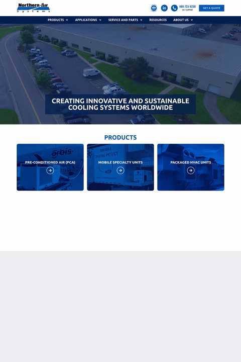 Northern-Air-Systems Homepage 1440px