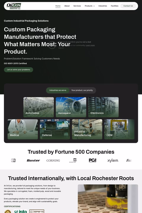 Orcon-Industries Homepage 1440px