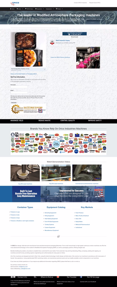 Orics-Industries Homepage 1440px