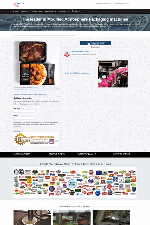 Orics-Industries Homepage 1440px